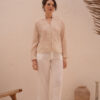 Camisa de broderie escote V - Tres Angeles mayorista