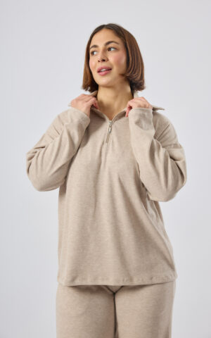 Sweater de Bremer con cierre cuello