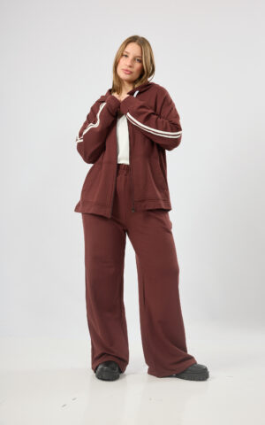 Pantalón clásico de viscosa con friza