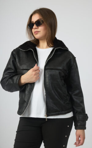 Campera gamulan con charretera