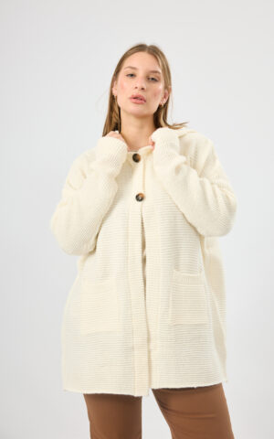 Saquito oversize c/capucha