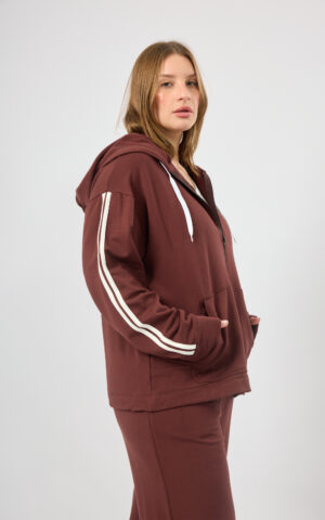 Campera con cierre combi 2 vivos