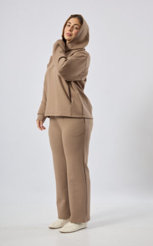 Pantalon recto de scuba liso