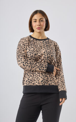 Buzo darlon estampado combinado