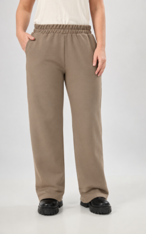 Pantalon recto de scuba liso
