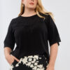 Blusa de fibrana con canesu broderie - Tres Angeles mayorista