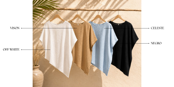 Camisola de lino Maui con tira cintura - Tres Angeles mayorista