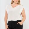 Blusa fibrana c/alas broderie - Tres Angeles mayorista