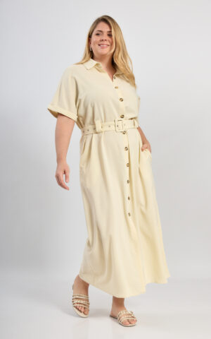 Vestido camisero c/ cinto