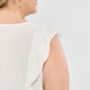 Blusa c/recortes volados broderie - Tres Angeles mayorista