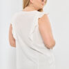 Blusa c/recortes volados broderie - Tres Angeles mayorista