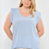 Blusa fibrana c/alas broderie - Tres Angeles mayorista