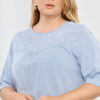 Blusa de fibrana con canesu broderie - Tres Angeles mayorista