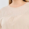 Blusa de fibrana con canesu broderie - Tres Angeles mayorista