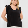 Blusa fibrana c/alas broderie - Tres Angeles mayorista