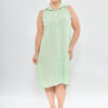Vestido camisero liso s/manga - Tres Angeles mayorista