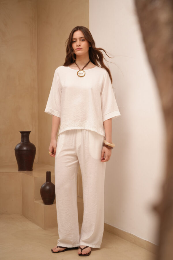 Pantalón Emilia lisa con pinzas espalda - Tres Angeles mayorista
