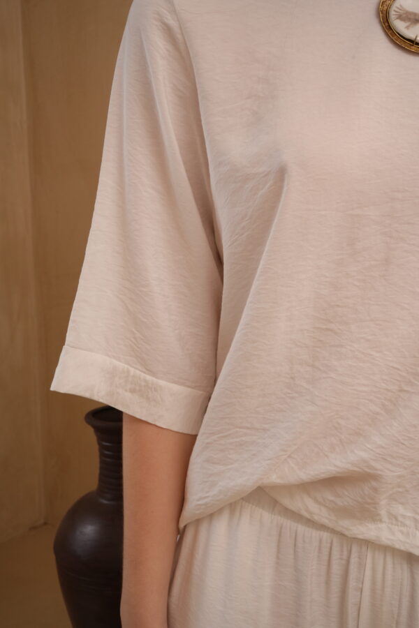 Blusa manga 3/4 c/tajos Emilia lisa - Tres Angeles mayorista
