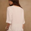 Blusa manga 3/4 c/tajos Emilia lisa - Tres Angeles mayorista