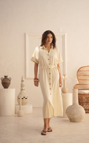Vestido camisero c/ cinto