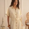 Vestido camisero c/ cinto - Tres Angeles mayorista