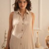Vestido camisero s/mangas Cey rayado - Tres Angeles mayorista