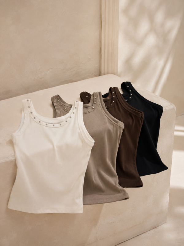 Musculosa con tachas - Tres Angeles mayorista