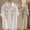 Camisa manga murcielago con botones dorados - Tres Angeles mayorista