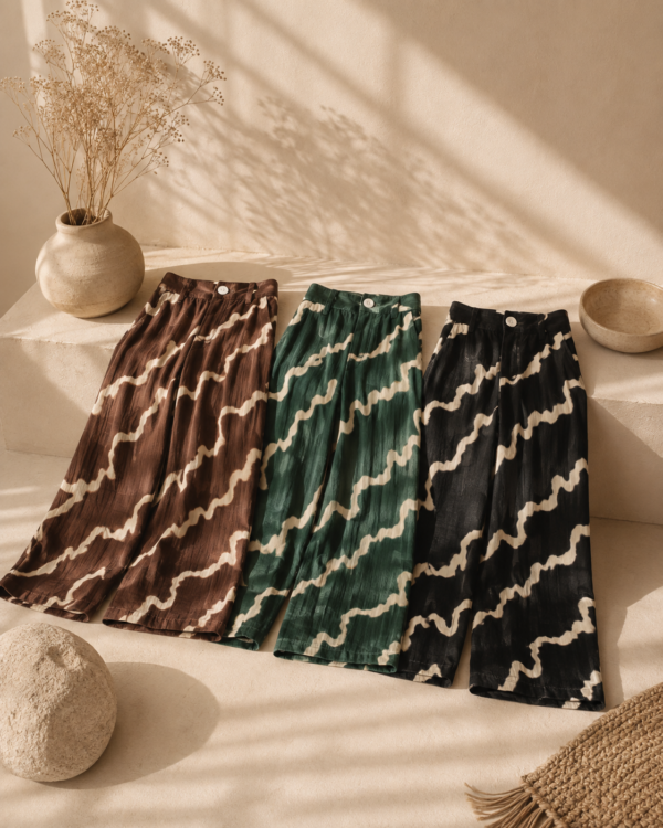 Pantalón estampado con cierre - Tres Angeles mayorista