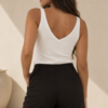 Musculosa de morley V con puntillas - Tres Angeles mayorista