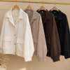 Campera forrada de tencel con recortes y bolsillos - Tres Angeles mayorista