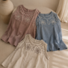 Musculosa evase con bordado flores - Tres Angeles mayorista