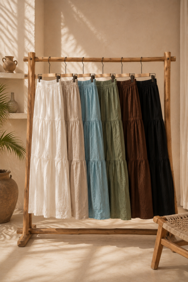 Pollera con frunces - Tres Angeles mayorista