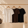 Remera escote V algodón uniqlo - Tres Angeles mayorista