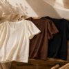 Remera con frunces de broderie de punto - Tres Angeles mayorista