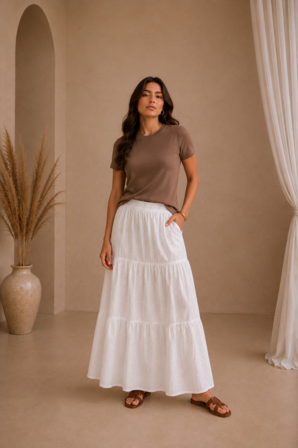 Pollera con frunces - Tres Angeles mayorista