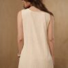 Musculosa larga de bambula combinada bordada - Tres Angeles mayorista
