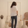 Blusa con frunces hombros y elástico puños - Tres Angeles mayorista