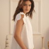 Blusa de broderie forrada con manga volado - Tres Angeles mayorista