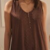 Vestido escote V de broderie de punto - Tres Angeles mayorista