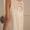 Vestido con aplique en espalda - Tres Angeles mayorista