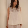 Musculosa evase con bordado flores - Tres Angeles mayorista
