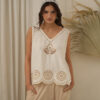 Musculosa evase con diseño bordado - Tres Angeles mayorista