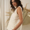 Musculosa broderie lentejuelas - Tres Angeles mayorista