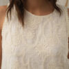 Musculosa broderie lentejuelas - Tres Angeles mayorista