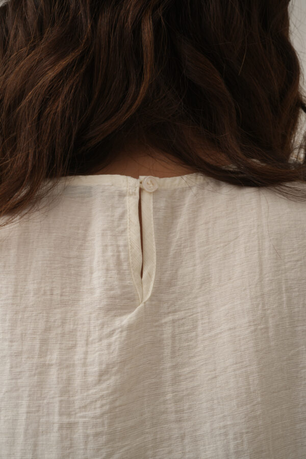 Musculosa broderie lentejuelas - Tres Angeles mayorista