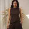 Musculosa corta asimetrica de morley portofino - Tres Angeles mayorista