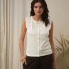 Musculosa de morley con botones - Tres Angeles mayorista