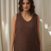 Musculosa evase jackard plano - Tres Angeles mayorista