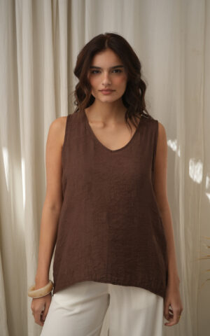 Musculosa evase jackard plano
